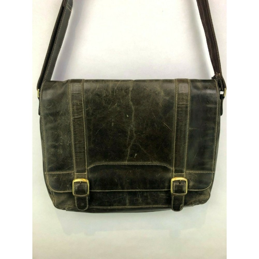 Vintage Danier Leather Lap Top Bag Briefcase Messe